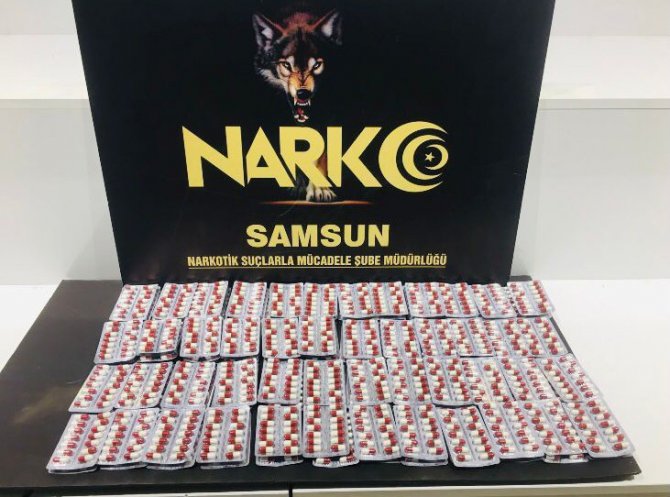 Samsun’da Bin 596 Adet Uyuşturucu Hap Ele Geçirildi: 1 Gözaltı