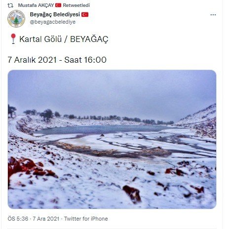 Denizli’nin Yüksek Kesimlerine Kar Yağdı