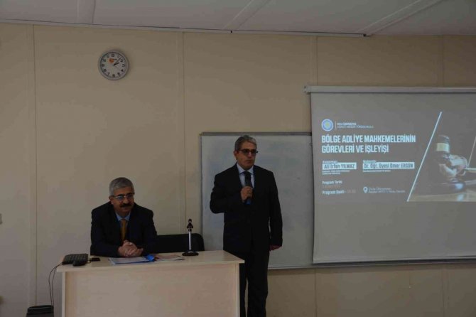 Dü’de ‘Bölge Adliye Mahkemelerinin Görev Ve İ̇şleyişi’ Konulu Konferans Düzenlendi