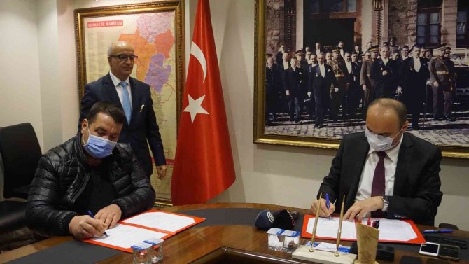 Enez’e Yapılacak Acil Sağlık Hizmetleri İstasyonu İçin Protokol İmzalandı