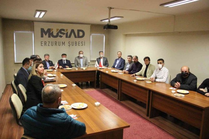İ̇ran Heyeti Erzurum’da İşadamları İle Bir Araya Geldi