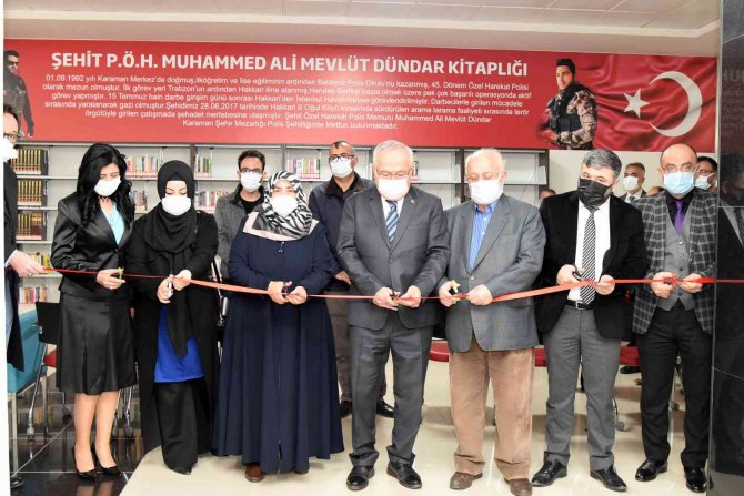 Kmü’de Şehit Adına Kitaplık Açıldı