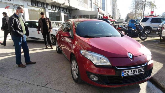 Ordu’da Çocuklar Tarafından Çalınan Otomobil, Galeriye Getirildi