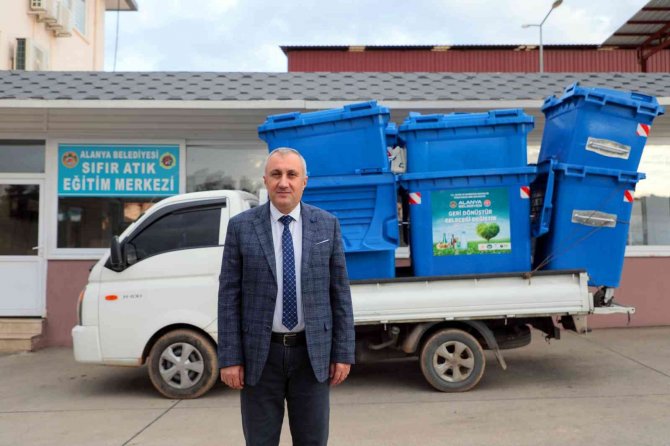 Alanya’da 150 Adet Sıfır Atık Konteyneri Dağıtıldı