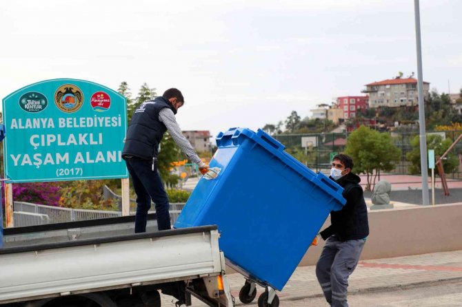 Alanya’da 150 Adet Sıfır Atık Konteyneri Dağıtıldı