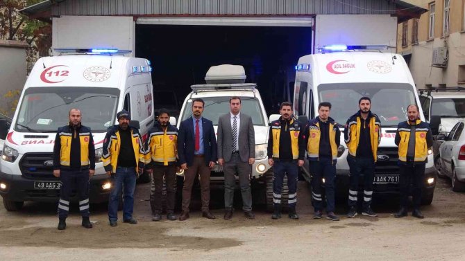 Muş 112 Acil Servis Ekipleri Kışa Hazır