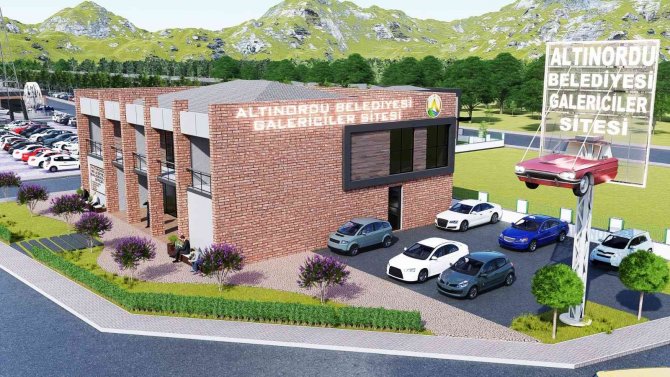 Altınordu’da Oto Galericiler Sitesinde Çalışmalar Sürüyor