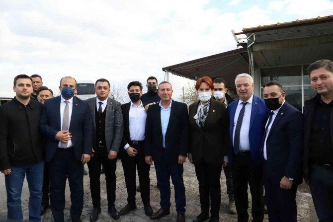 İ̇yi̇ Parti Genel Başkanı Meral Akşener Saruhanlı’da Karşılandı