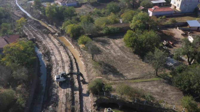 Havsa’da Dere Islah Çalışmaları: 3 Köy Taşkınlardan Korunmuş Olacak