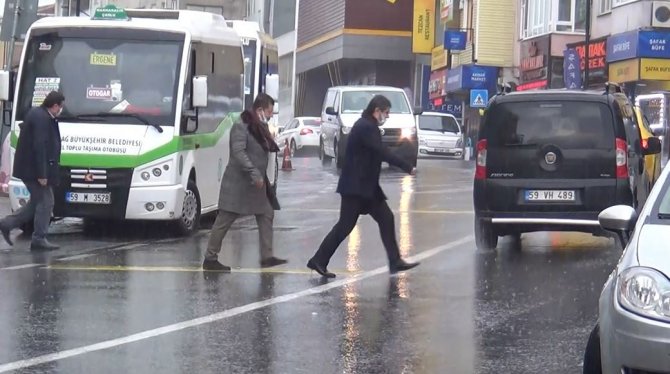Tekirdağ’da Sağanak Yağış