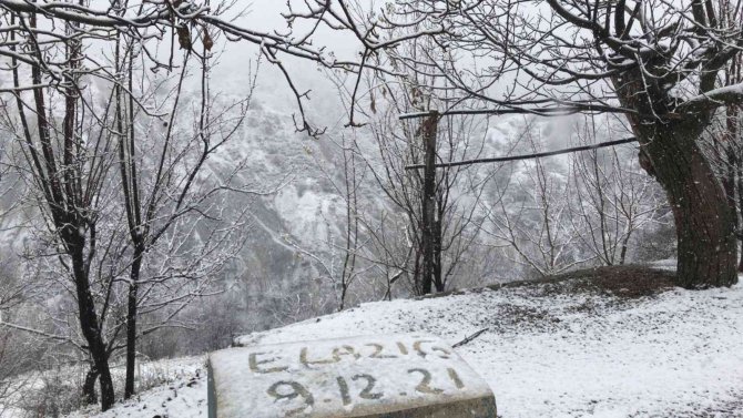 Elazığ’ın Yüksek Kesimlerinde Kar Etkili Oldu