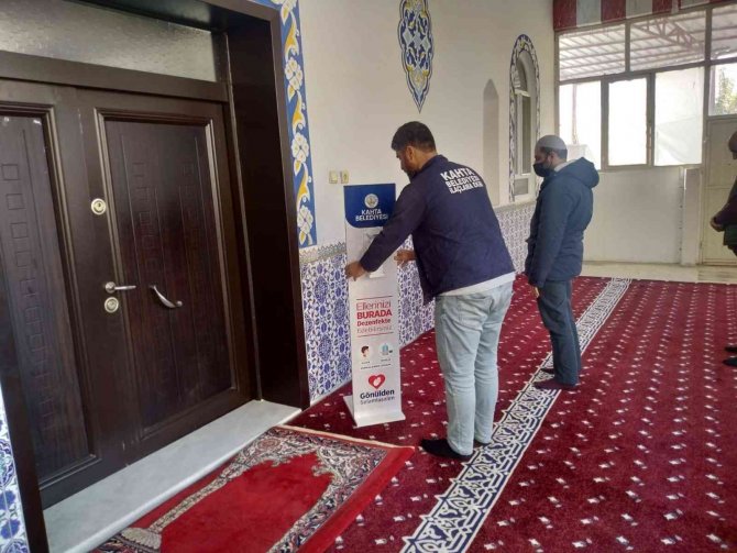 Kahta Belediyesi’nden Camilere Hijyen Desteği