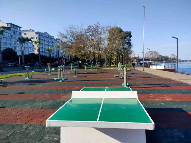 Ordu’nun Parklarında Masa Tenisi