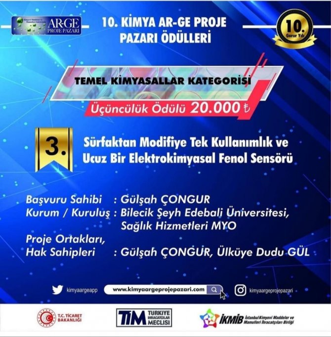 ‘Temel Kimyasallar’ Kategorisinde 3’üncülük Ödülüne Layık Görüldüler