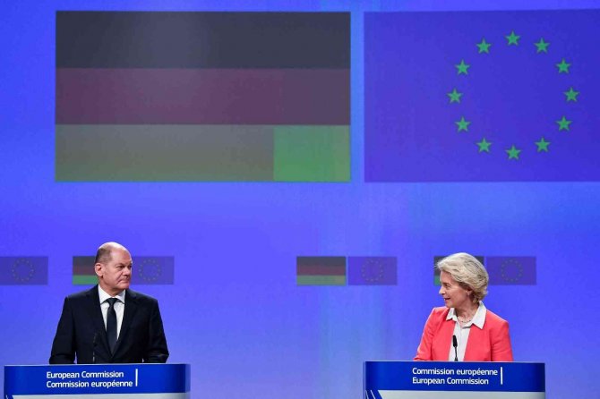 Almanya Başbakanı Scholz, Avrupa Komisyonu Başkanı Von Der Leyen İle Görüştü