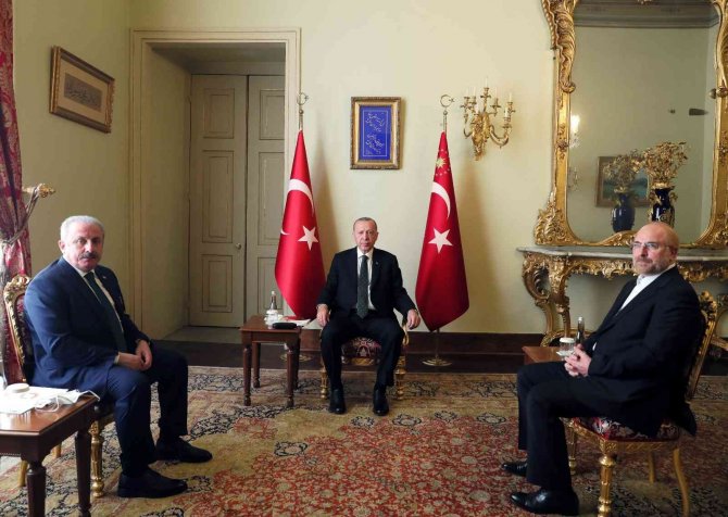 Cumhurbaşkanı Erdoğan, İ̇ran Meclis Başkanı Galibaf’ı Kabul Etti