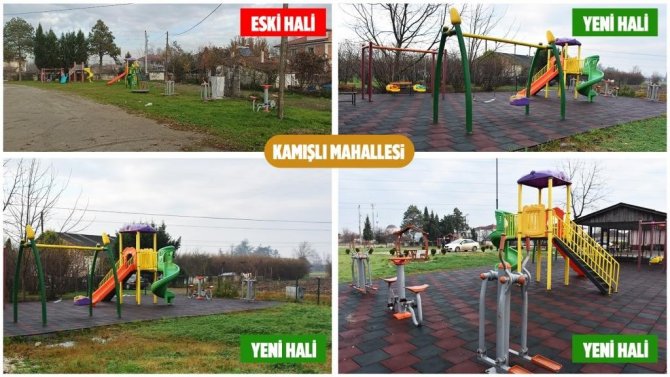Erenler’de Çocuk Parkları Yenileniyor