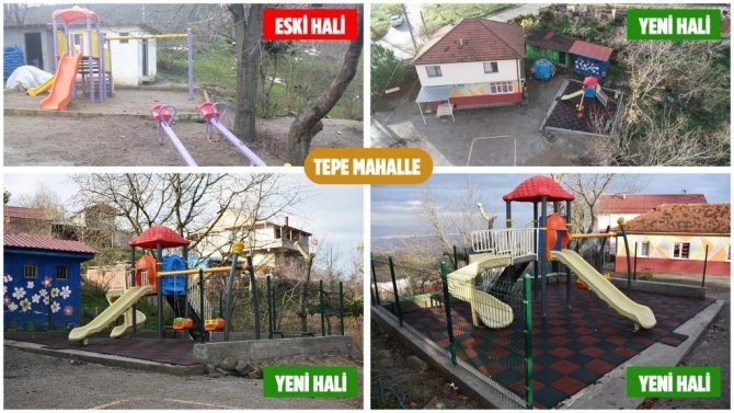 Erenler’de Çocuk Parkları Yenileniyor