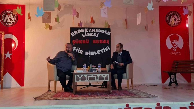 Şair Ve Yazar Erbaş, Erdek Anadolu Lisesi’nde
