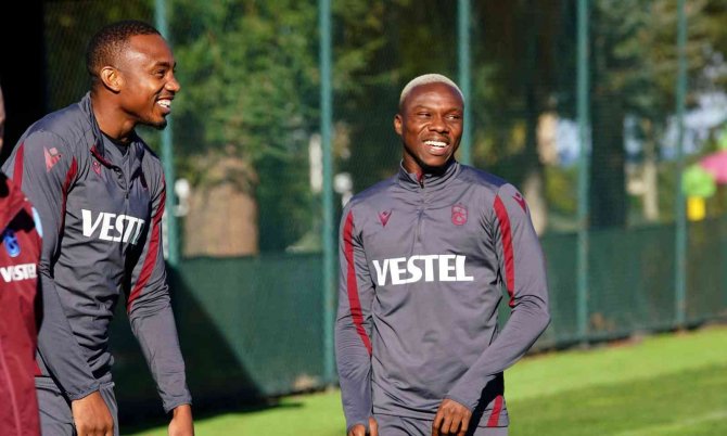 Trabzonspor’un Yeni Transferi Kouassi, İlk İdmanına Çıktı
