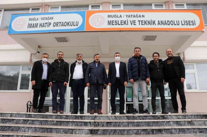 Uçak Yatağan’da Okulları Ziyaret Etti