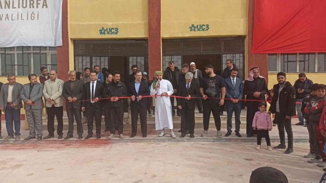 Barış Pınarı Bölgesinde Yenilenen Bir Okul Törenle Açıldı