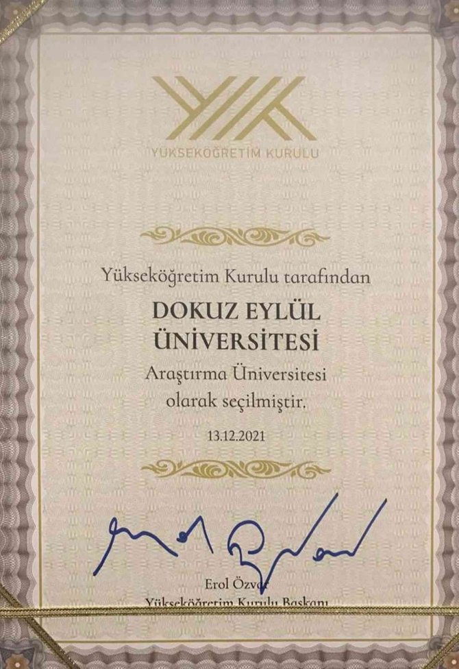 Dokuz Eylül, Araştırma Üniversitesi Oldu