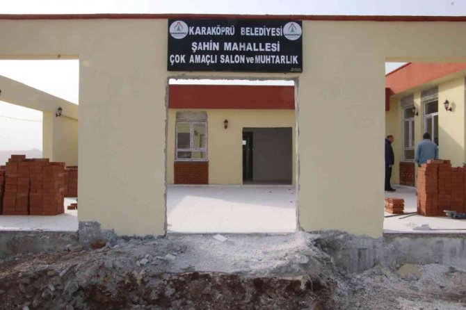 Karaköprüde Çok Amaçlı Salon İnşaatında Sona Gelindi