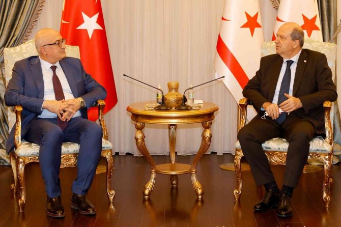 Kktc Cumhurbaşkanı Tatar, Rektör Ataç’ı Kabul Etti