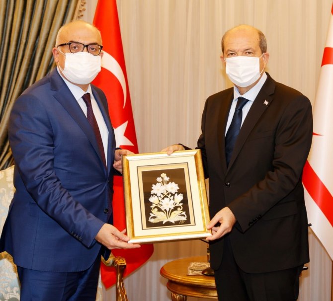 Kktc Cumhurbaşkanı Tatar, Rektör Ataç’ı Kabul Etti