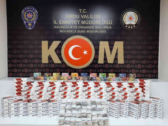 Ordu’da 8 Milyon Makaron Ele Geçirildi