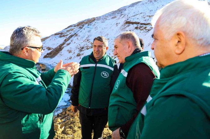 Bölge Müdürü Yavuz; Narman Şehitler Barajında İncelemede Bulundu