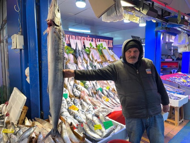 2 Bin Liraya Satılan 1 Buçuk Metrelik Kılıç Balığı İlgi Çekiyor