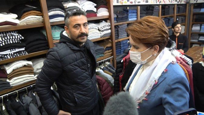 Akşener, Kahramanmaraş’ta Esnafı Ziyaret Etti