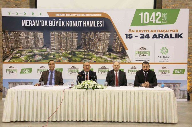 Meram’ın Konut Hamlesi Büyüyor