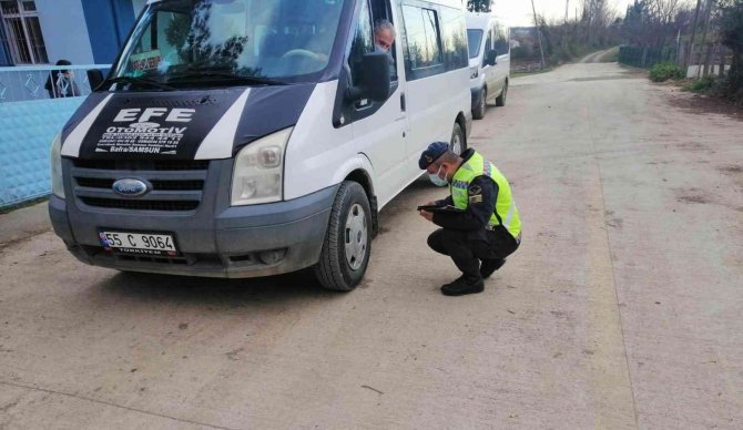 Alaçam’da Jandarmadan Öğrencilere Trafik Eğitimi
