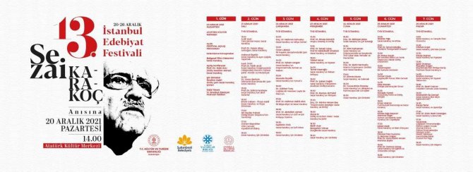 13. İ̇stanbul Edebiyat Festivali Başlıyor