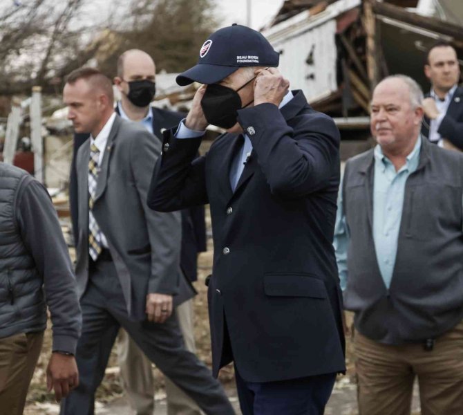 Biden’dan Hortumun Vurduğu Kentucky’ye Ziyaret