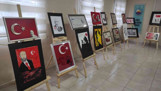 Gürsu’da "Mehmet Akif Ersoy Ve İ̇stiklal Marşı" Resim Sergisi