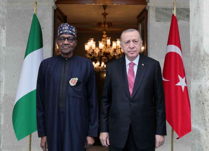 Cumhurbaşkanı Erdoğan, Nijerya Cumhurbaşkanı Buhari İle Bir Araya Geldi