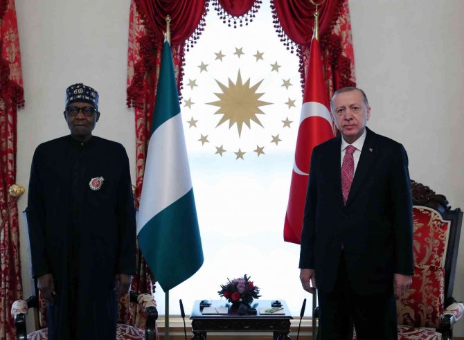 Cumhurbaşkanı Erdoğan, Nijerya Cumhurbaşkanı Buhari İle Bir Araya Geldi