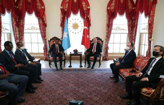 Cumhurbaşkanı Erdoğan, Somalili Mevkidaşı Farmajo İle Bir Araya Geldi