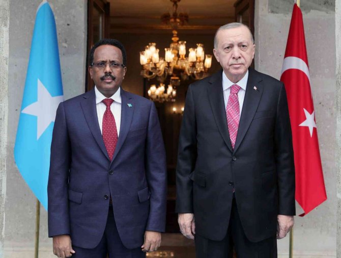 Cumhurbaşkanı Erdoğan, Somalili Mevkidaşı Farmajo İle Bir Araya Geldi