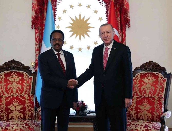 Cumhurbaşkanı Erdoğan, Somalili Mevkidaşı Farmajo İle Bir Araya Geldi