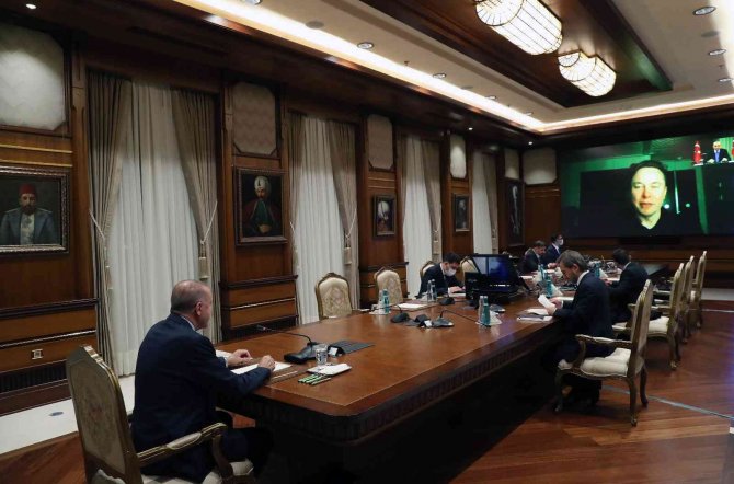 Cumhurbaşkanı Erdoğan, Elon Musk İle Görüştü
