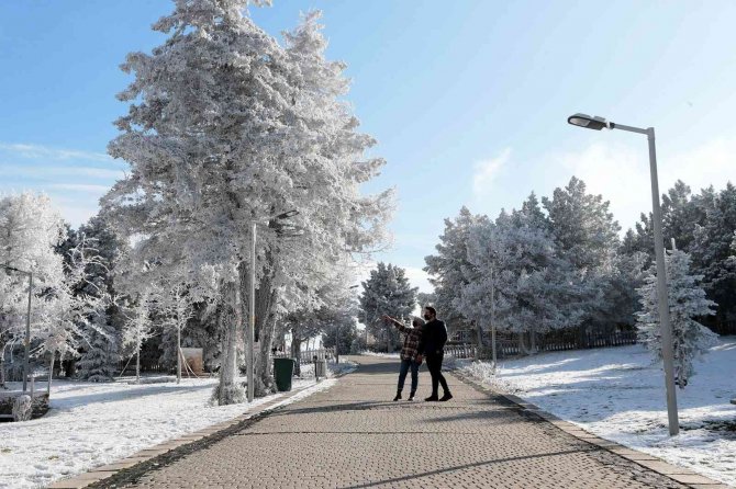 Denizli Teleferik Ve Bağbaşı Yaylası Beyaza Büründü