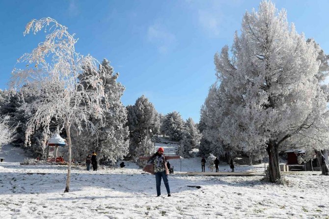 Denizli Teleferik Ve Bağbaşı Yaylası Beyaza Büründü