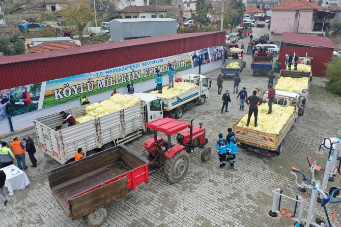 Denizli’de Çiftçilere 100 Ton Gübre Desteği