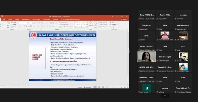 Dış Ticaret Bilgilendirme Seminerleri Online Olarak Gerçekleştirildi