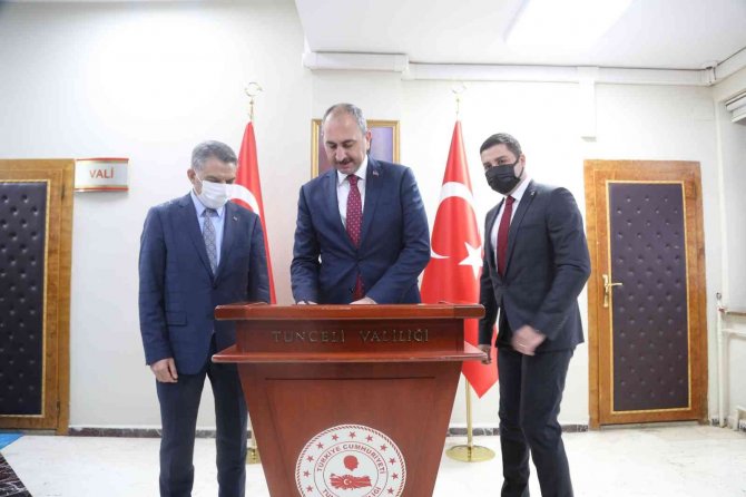 Tunceli’de 22 Yıl Sonra Bir İlk Yaşandı, Adalet Bakanı Gül Tunceli’de İncelemelerde Bulundu